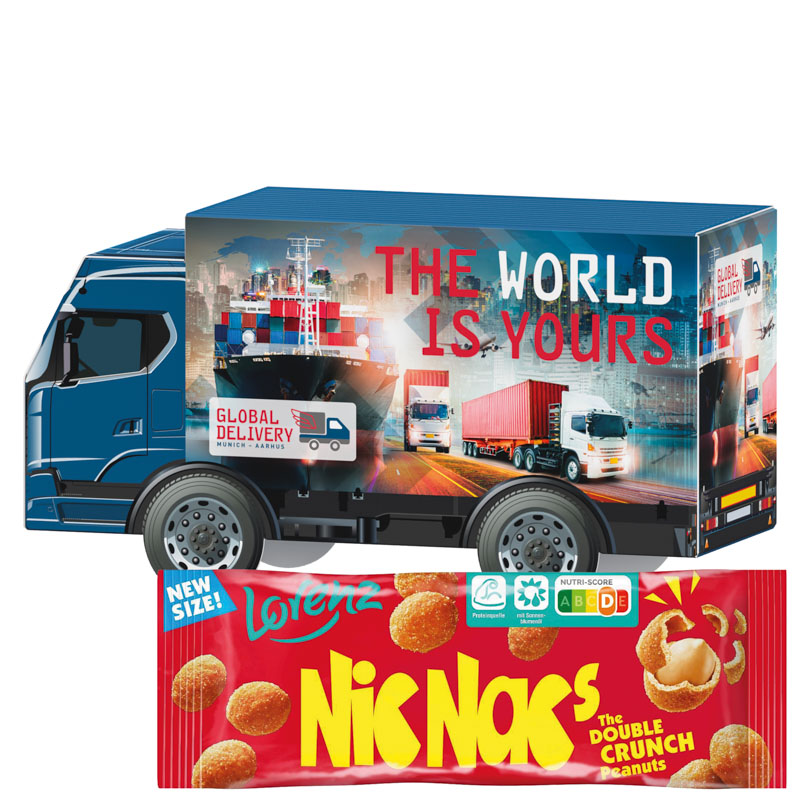 3D-Präsent LKW, Lorenz Nic Nac’s Erdnüsse