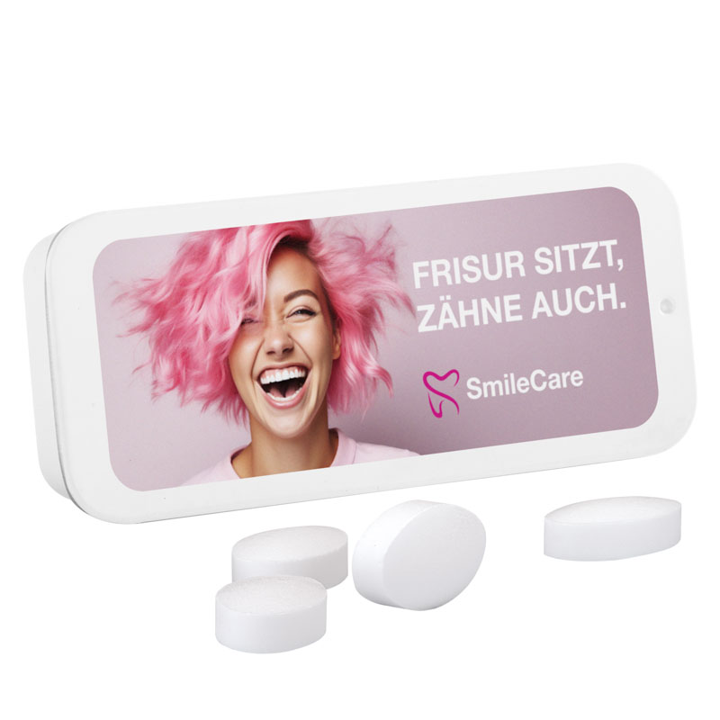 Schiebedeckeldose, Pfeffi zuckerfreien Pfefferminzpastillen